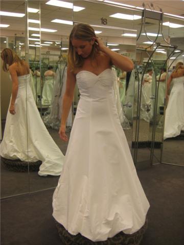 do you need to wear a crinny with a bubble hem dress? :  wedding crinny bubble hem Dress Front