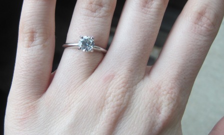 waiting bee in a sad situation...update! i'm engaged! :  wedding cancer engaged Ring Pic
