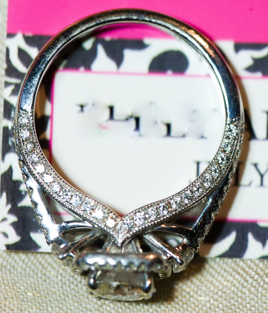 Girls w/ Halo Rings: Show me your wedding bands!! :  wedding ES335 548x640