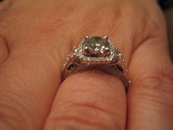 1ct Round or Princess? :  wedding 1ct round princess IMG 3444