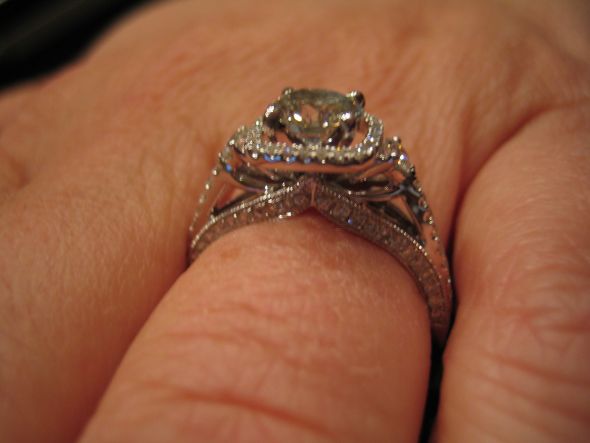Show me your halos...from the side!! :  wedding halo setting side profile IMG 3447
