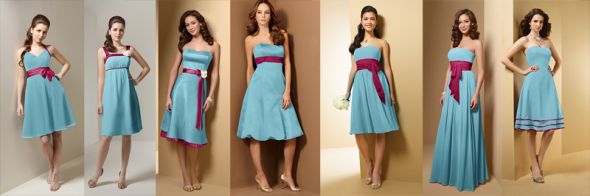 Help!  Need pics of bridesmaids in same color but diff dress :  wedding Bridesmaids