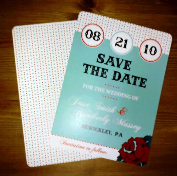 Tattoo Style Save The Dates wedding save the date diy Savethedate
