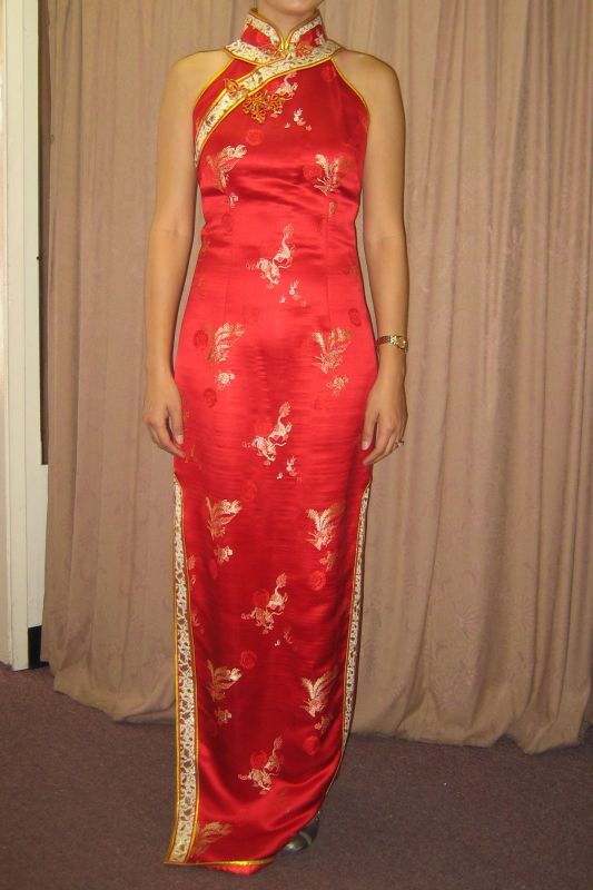 Show me your qipaos! :  wedding Qipao Halter