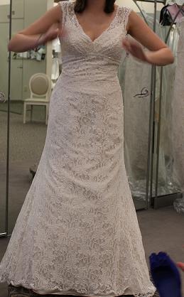 Show me dresses that are NOT strapless! :  wedding dress straps sleeves not strapless wedding dress IMG 1992 Cropped