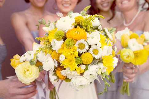 Yellow flowers wedding Bouquet 1