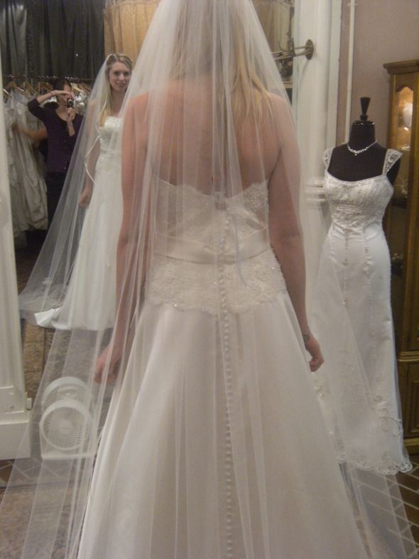 bought my dress last night *lots of pics* :  wedding wedding dress wedding gown 040
