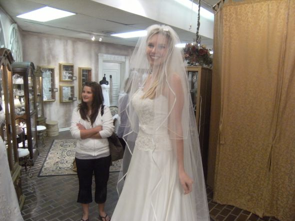 bought my dress last night *lots of pics* :  wedding wedding dress wedding gown 043