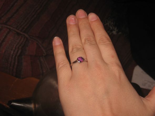 Colored Stone Brides!  Show us your rings! :  wedding colored stones e rings Ringporn
