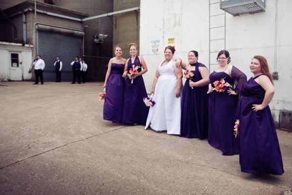 Dark Purple BM dresses!  Show me yours! :  wedding Bridesmaids