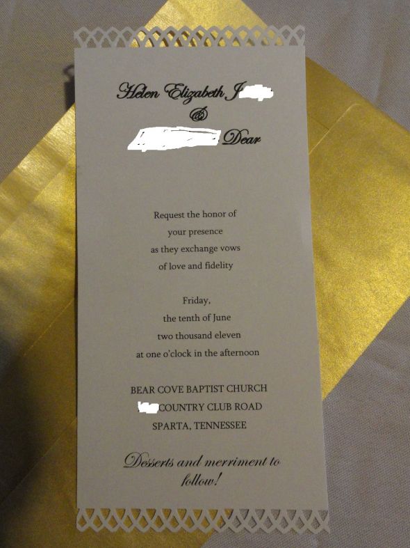 Lets see those DIY invites! :  wedding Inviteprivate