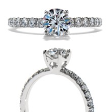 Any low profile rings? :  wedding engagement rings wedding band Image