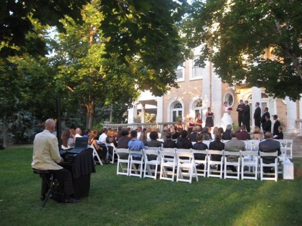 Unique Ceremony/Reception Location :  wedding venues Grant Humphreys Mansion Outdoor Ceremony