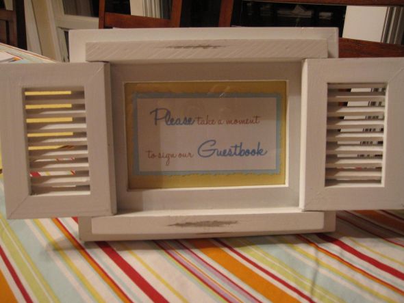 Please sign our guestbook DIY