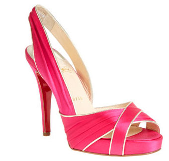 I went shopping for wedding shoes-and came back with 2 pairs... :  wedding Christian Loubouton Onemore Peep Toe Pump 1