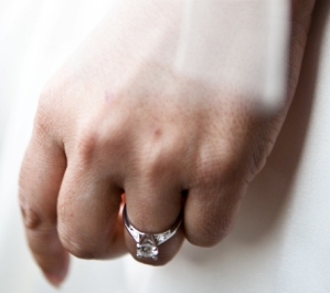 Moissanite, Lab-Created, Simulated?! :  wedding diamonds moissanite sapphire topaz engagement ring stone gem Ring On Hand
