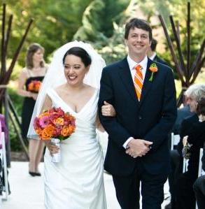 What color pallette goes best with fuschia? :  wedding colors spring wedding Walking Down The Aisle