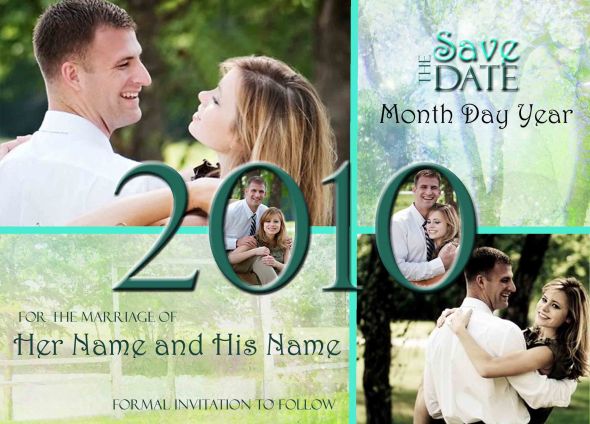 4 photo save the date card idea wedding save the date photocard Save The