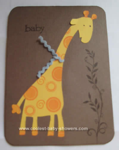Ideas for Baby Shower : wedding Giraffeinvite2