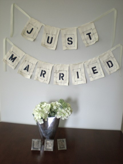wedding Just Married Banner We 39ll be doing our own programs 