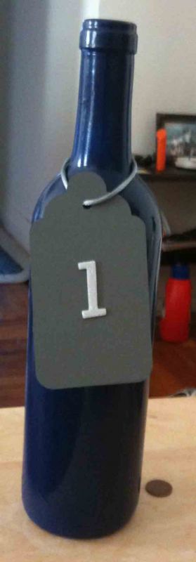 Which Table Number? :  wedding table numbers Blue Bottle