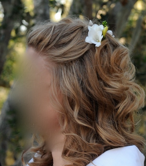 Please show me your half-updos! :  wedding hair half updo HAIR