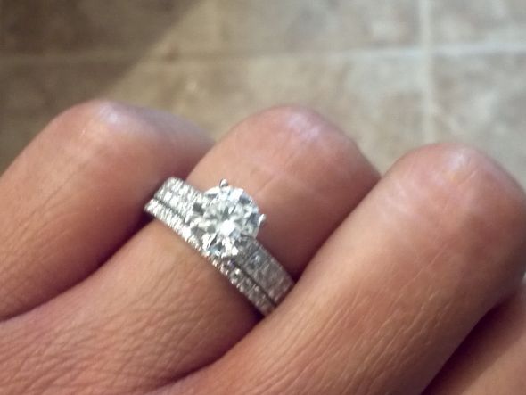 I'd love to see your super thin banded wedding sets! :  wedding ring wedding band e ring thin band wedding set bridal set IMG 20110702 100206