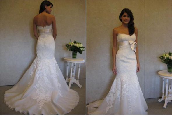 AA Brides... :  wedding Inspired Gowns Trumpet Fit And Flare Jim Hjelm 8850 Ivory 2009 78574