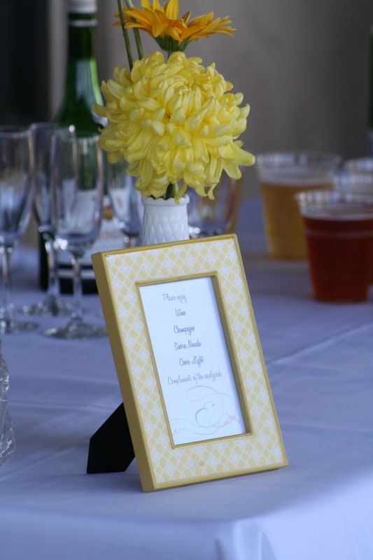I'm married!  Wanna see?! Pic heavy! :  wedding yellow gray diy recaps 2011 04 17 April 2011 138