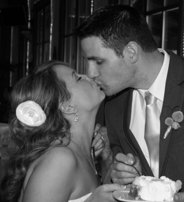 I'm married!  Wanna see?! Pic heavy! :  wedding yellow gray diy recaps Kiss