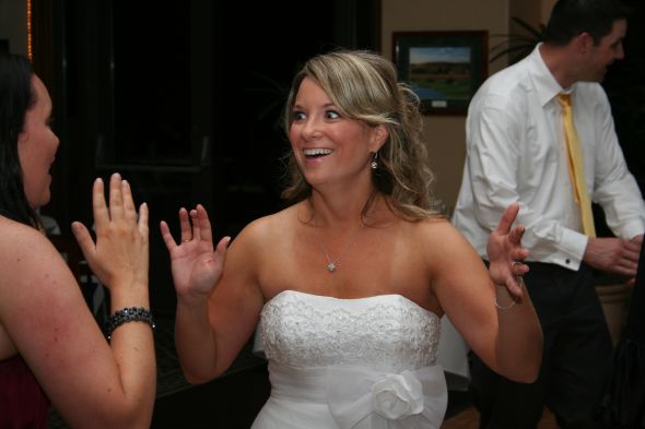 I'm married!  Wanna see?! Pic heavy! :  wedding yellow gray diy recaps What