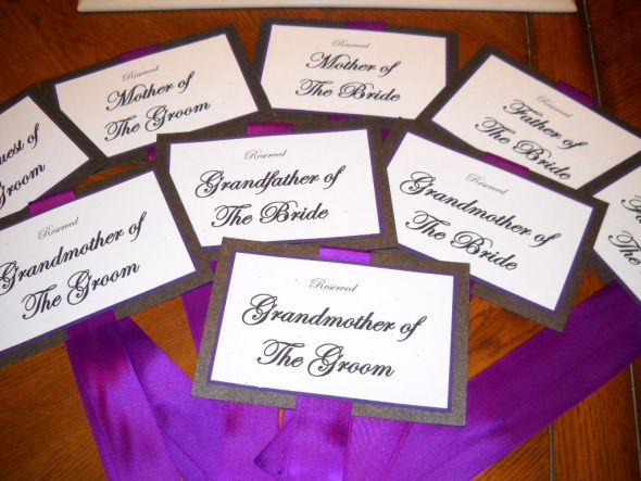 Menu Seating sashes Table Numbers wedding Chair Sashes 004