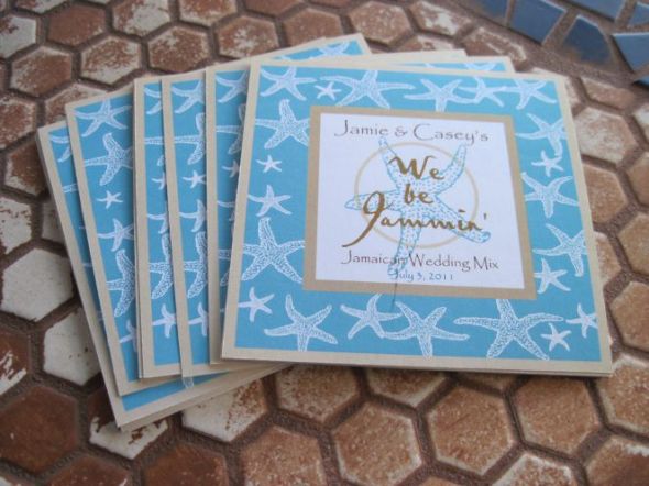 anyone else doing a beach wedding?? :  wedding CD INSERT TURQUOISE 1