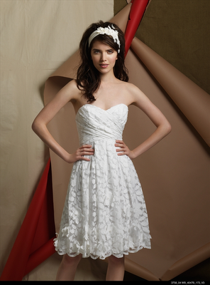 Any 2010 short dress brides? :  wedding short wedding dress knee length wedding dress Watters Cancun