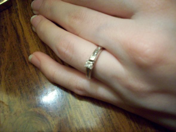 Show me your solitaire engagement ring w/ wedding band! :  wedding ring ering wedding band solitaire 100 0249