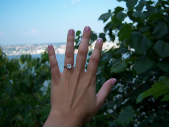 Anyone else have a princess cut? Show Me!!! :  wedding rings NY Bling 