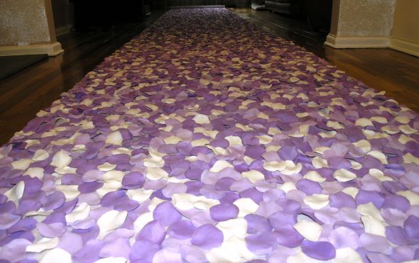 Custom Aisle Runner Lilac Cream Purple TAKE A LOOK wedding I