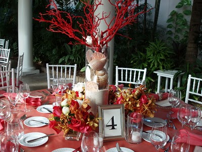 potential wedding centerpieces pic thoughts suggestions wedding coral 