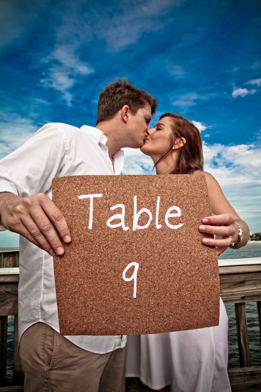 photo shoot table #'s : wedding Table Number