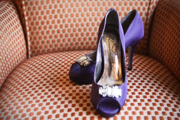 Show me your PURPLE wedding shoes!!! :  wedding shoes wedding accessories shoe purple lilac thread 021