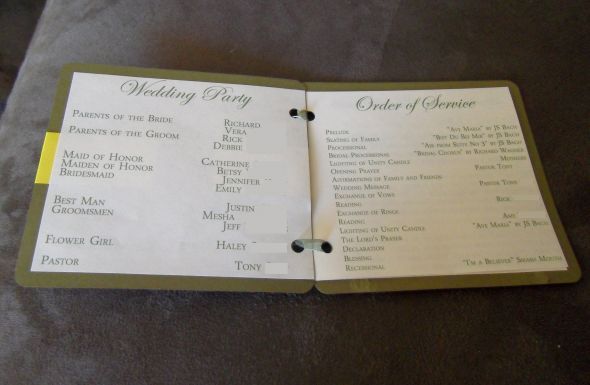 DIY mock-up Program (pics) :  wedding diy program Program2