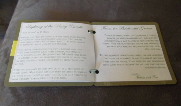 DIY mock-up Program (pics) :  wedding diy program Program3