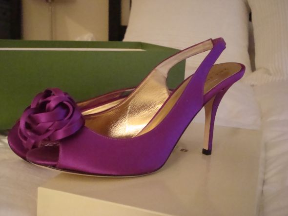 kate spade christa 7.5 : wedding purple shoes 320
