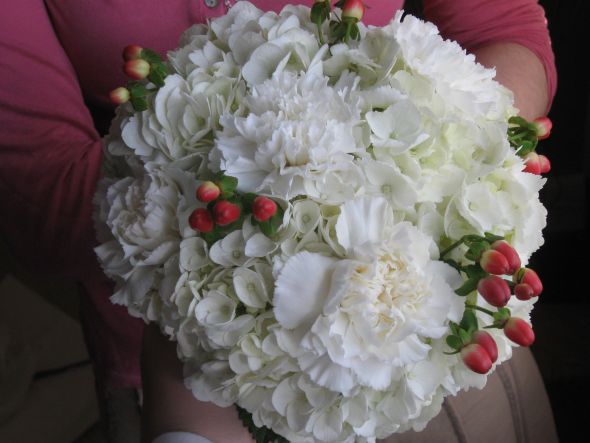 DIY  real floral centerpieces :  wedding IMG 2130