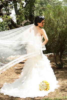 Veil Ordeal - (help & pics needed!!!) : wedding veil san patrick edimburgo pronovias ruffles Ceremony Veil