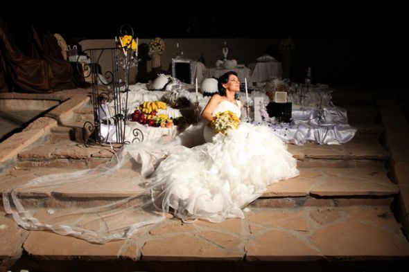 Veil Ordeal - (help & pics needed!!!) :  wedding veil san patrick edimburgo pronovias ruffles Ceremony Veil 2