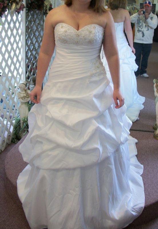 Anyone with a Mori Lee dress? :  wedding mori lee bubble hem strapless wedding dress Dress