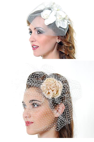 Need Advice! Plethora of Veil Options (Pics):Which Best Suits My Unique Dress?! :  wedding veils accessories hair flower mantilla cap bridal Orchid And Birdcage