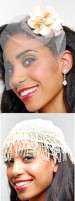 Need Advice! Plethora of Veil Options (Pics):Which Best Suits My Unique Dress?! :  wedding veils accessories hair flower mantilla cap bridal Tulle And Flapper Hat