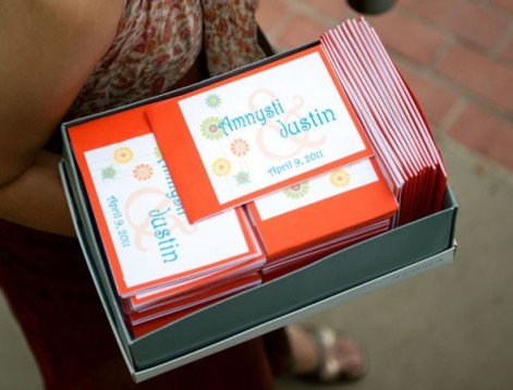 All You Need Is Love... The Program! :  wedding programs diy teal blue brown orange white Cavazos 230.12